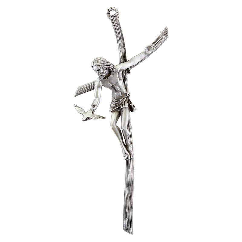 Gift of the Spirit - 9" Fine Pewter Crucifix