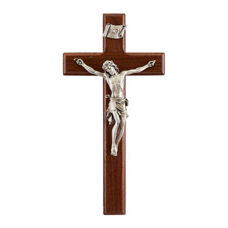 10" Walnut Crucifix