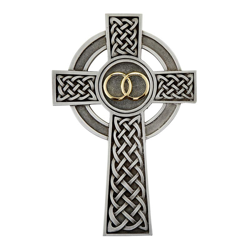 Pewter Knotted Celtic Wedding / Anniversary Cross