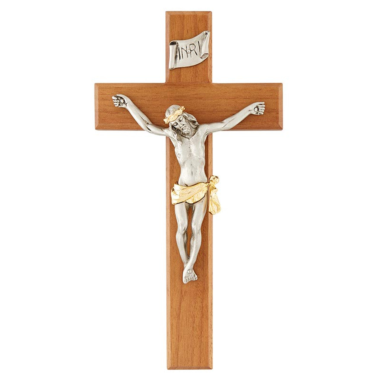 Crucifix with Two-Tone Corpus - 12"