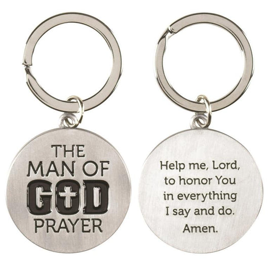 The Man of God Prayer Keychain