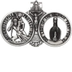 St. Christopher and Our Lady of the Highway Visor Clip