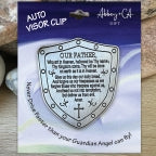 The Lord's Prayer Shield Visor Clip