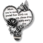 Heart Shaped Visor Clips - Assorted Styles