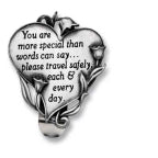 Heart Shaped Visor Clips - Assorted Styles