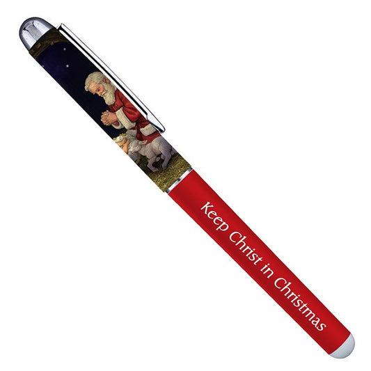 Keep Christ in Christmas Adoring Santa Pen