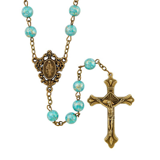 Sistine Rosary In Light Green