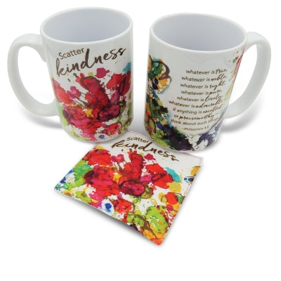 " Scatter Kindness " Mug and Coaster Set