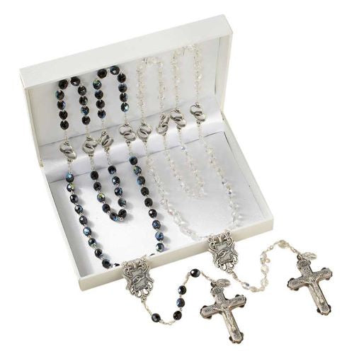 His And Her Wedding Rosary Gift Set