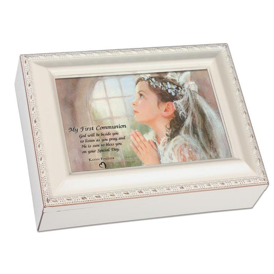 First Holy Communion Music And Keepsake Box With Photo Frame