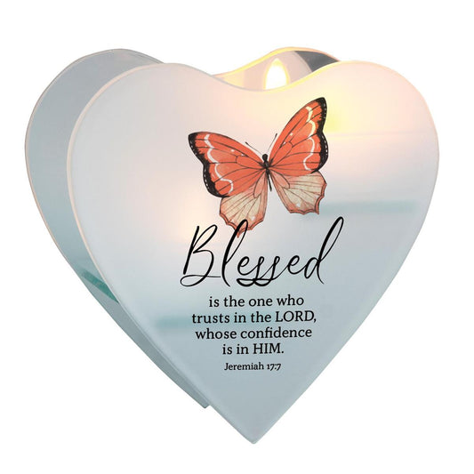 "Blessed" Tealight Wall Plaque