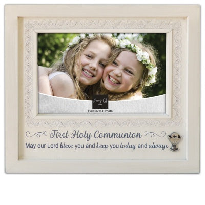 First Holy Communion Frame With Metal Chalice Emblem