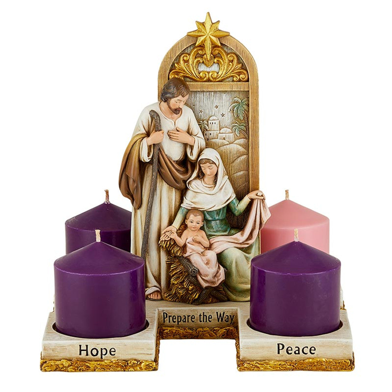 Prepare The Way Advent Candleholder - Fits 3" Pillar Candles