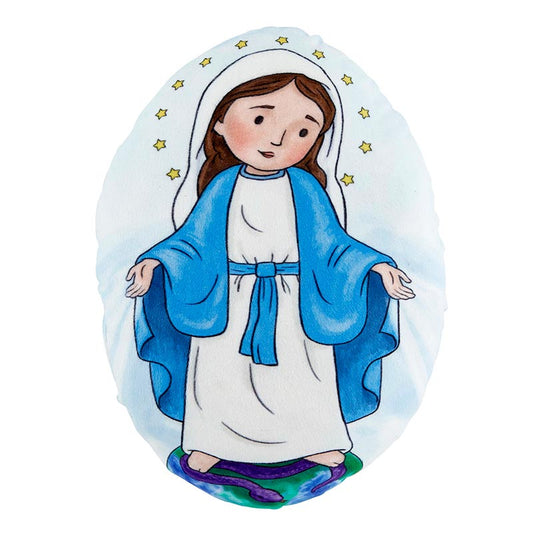 Our Lady of Grace, Oval Plush Pillow