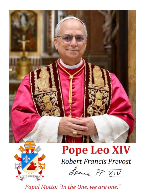 Pope Leo XIV, Election Commemoration - Holy Card
