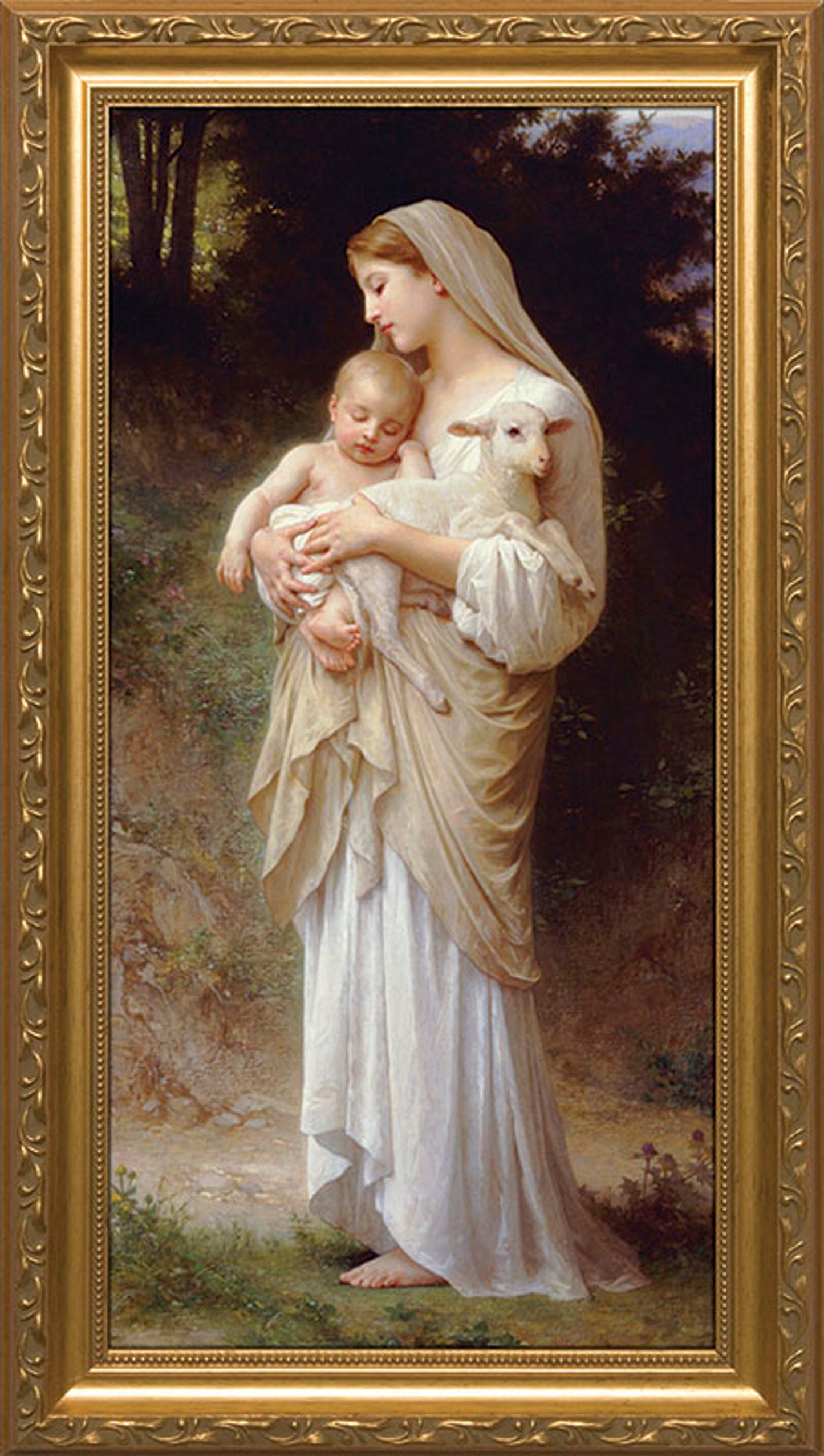 L'Innocence - 10" x 18" Standard Gold Framed Art