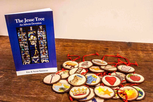 Jesse Tree Set: Book and Set of 27 Wooden Ornaments