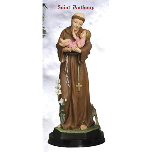 St. Anthony And Child Statue - 12"