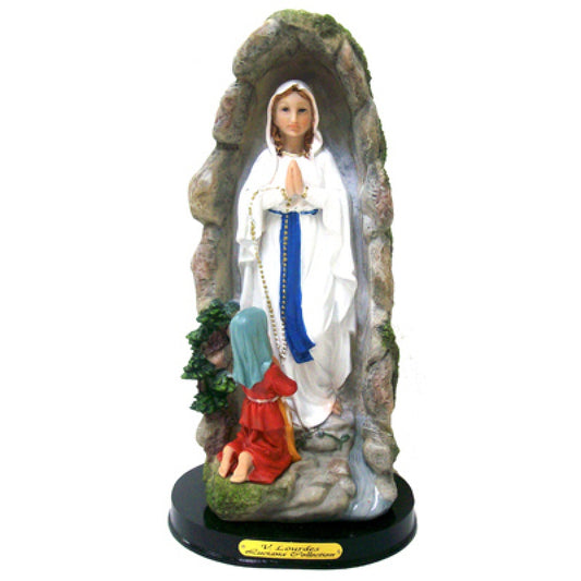 8" Our Lady of Lourdes Statue with base