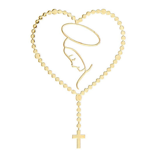 The Madonna and Rosary Phone Decal