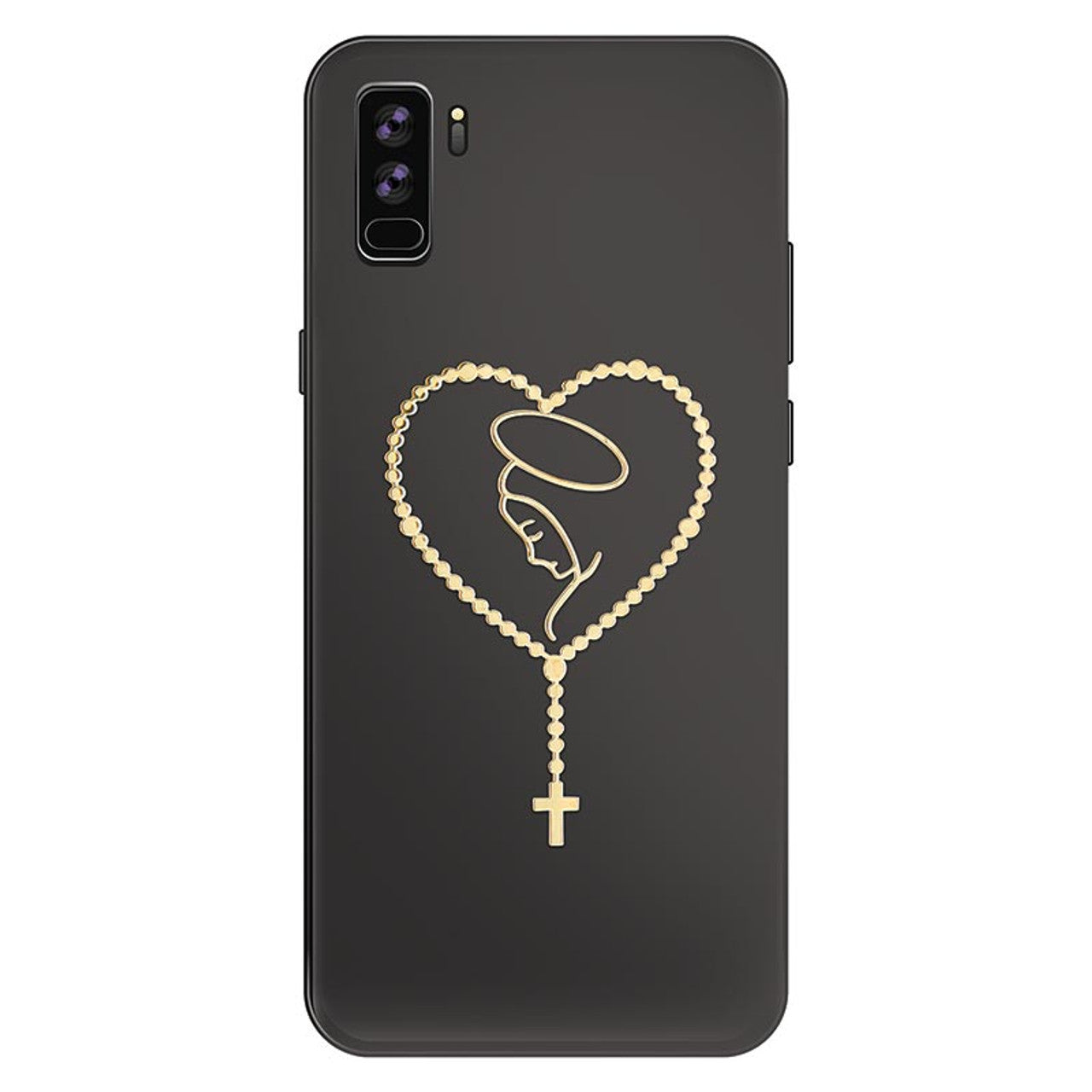 The Madonna and Rosary Phone Decal