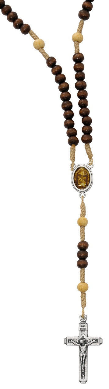 Shroud of Turin, Wooden Bead Rosary