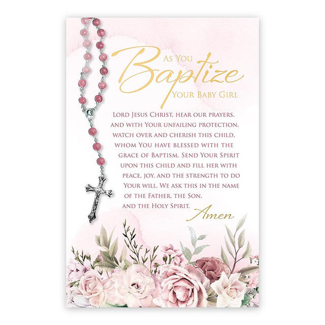 Baptism Card "As you baptize your baby"