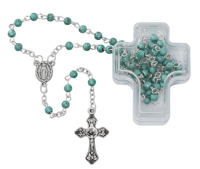 Frosted Bead Rosary