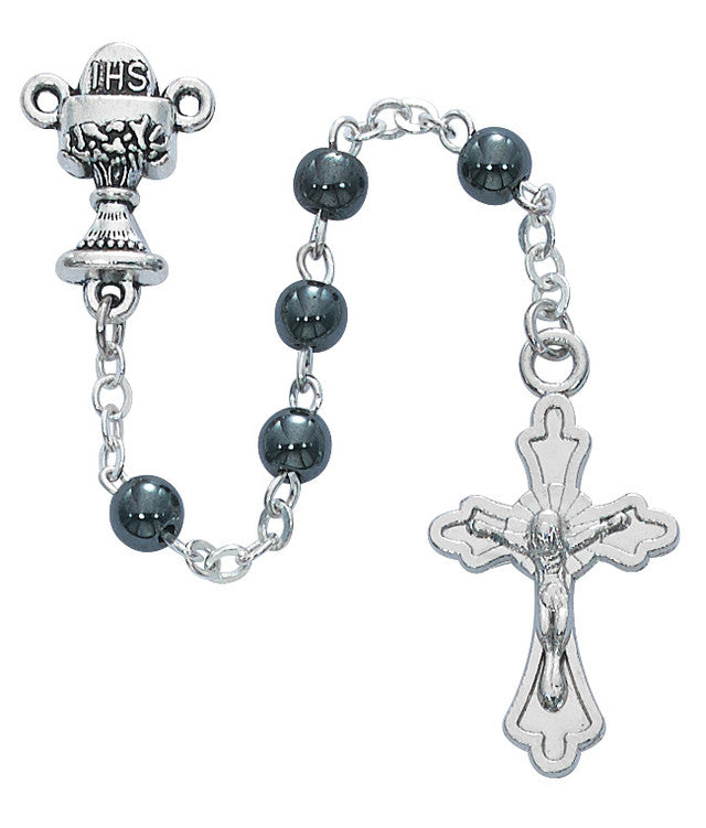 Communion Rosaries in Cross Shaped Rosary Case