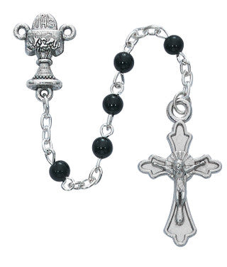 Communion Rosaries in Cross Shaped Rosary Case