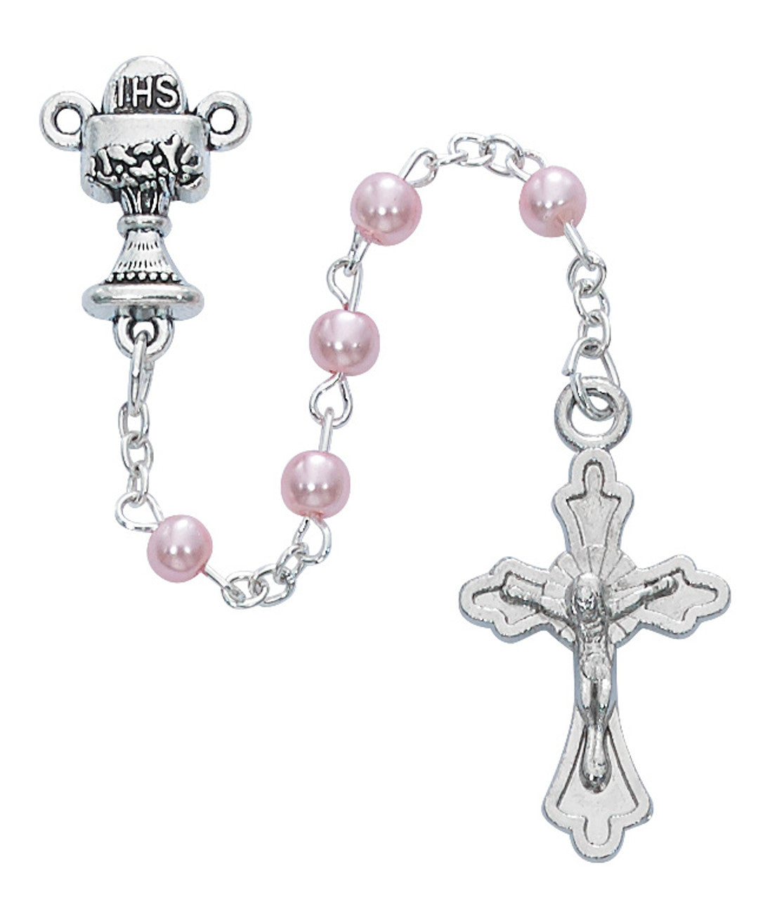 Communion Rosaries in Cross Shaped Rosary Case