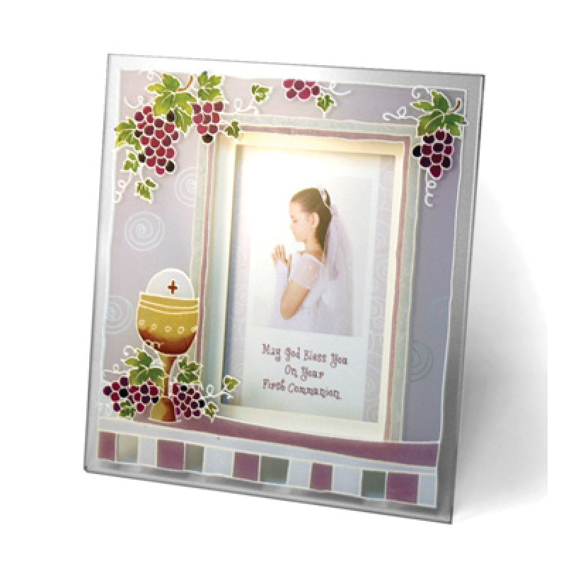 First Communion Glass Frame for Boy or Girl