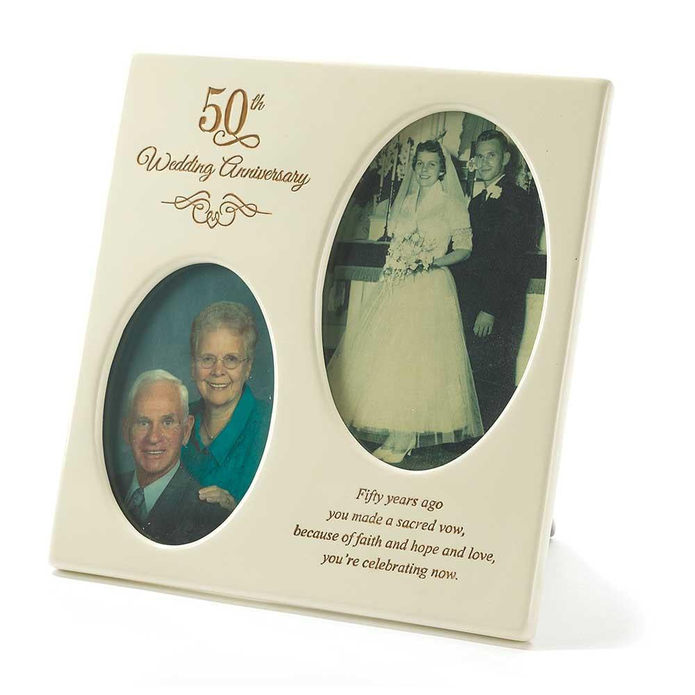 50th Anniversary Then and Now Photo Frame