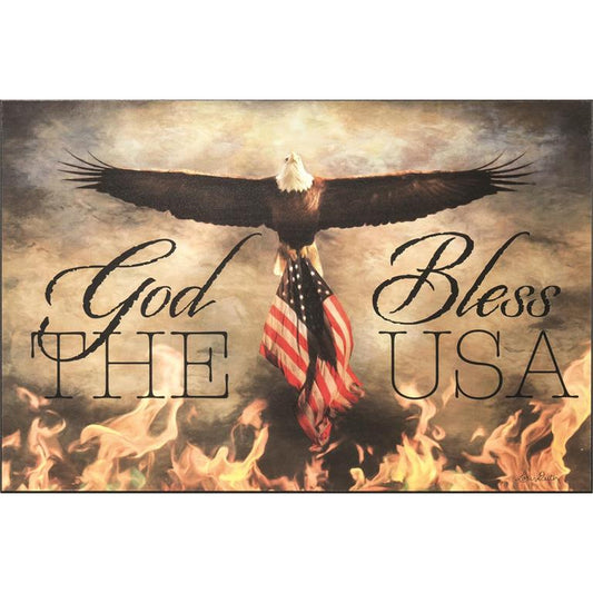 God Bless The USA Plaque