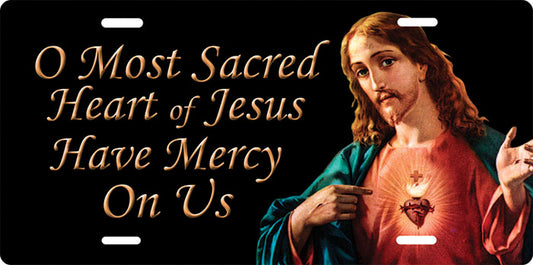 Sacred Heart of Jesus License Plate