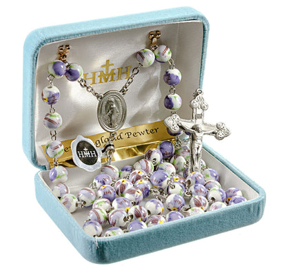 Lavender Flower Rosary