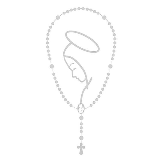 Mary and the Rosary Auto Emblem (Sticker)