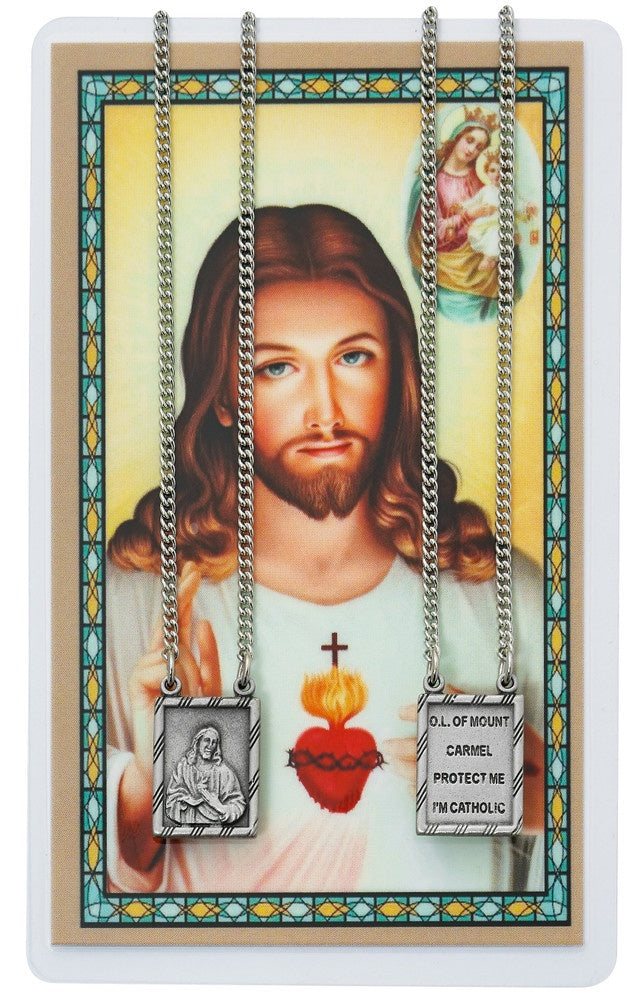 Scapular Pendant with Prayer Card