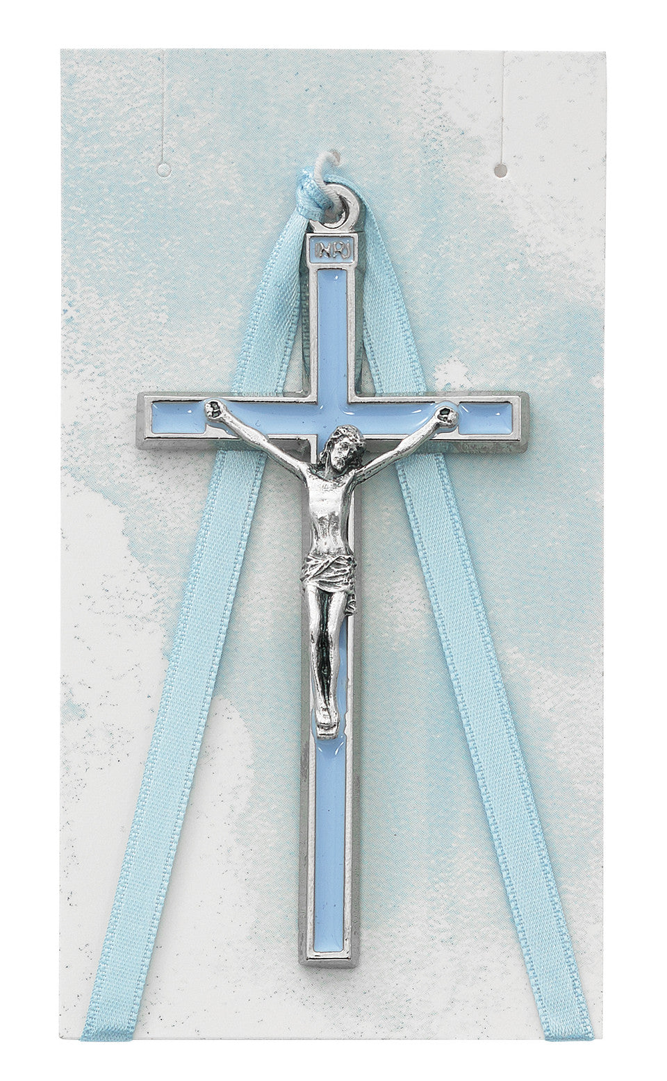 Blue Crib Crucifix