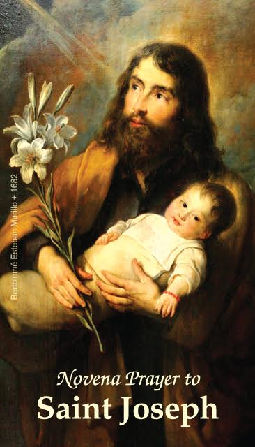 Novena Prayer to St. Joseph Holy Card