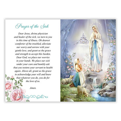 Our Lady of Lourdes Pray For Us - Healing Prayerbook Greeting Card