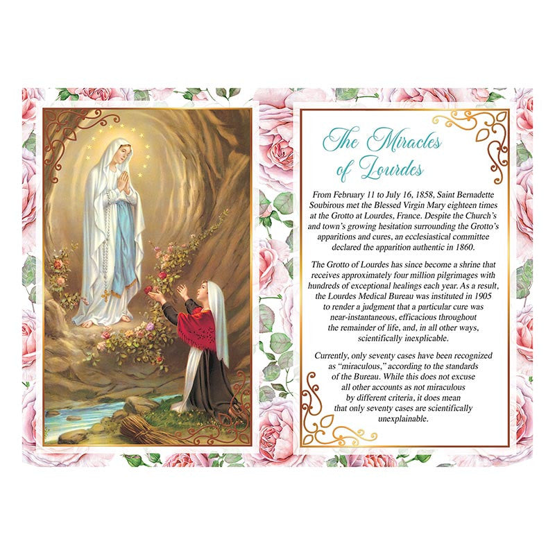 Our Lady of Lourdes Pray For Us - Healing Prayerbook Greeting Card