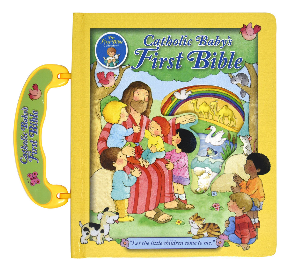 Catholic Baby's First Bible, Board Book With Handle - by Judith Bauer