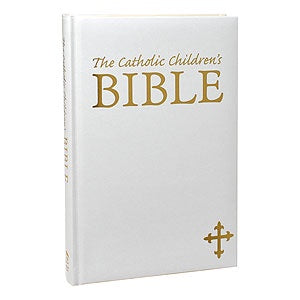 Catholic Children's Bible Gift Edition In White Or Burgundy Cover