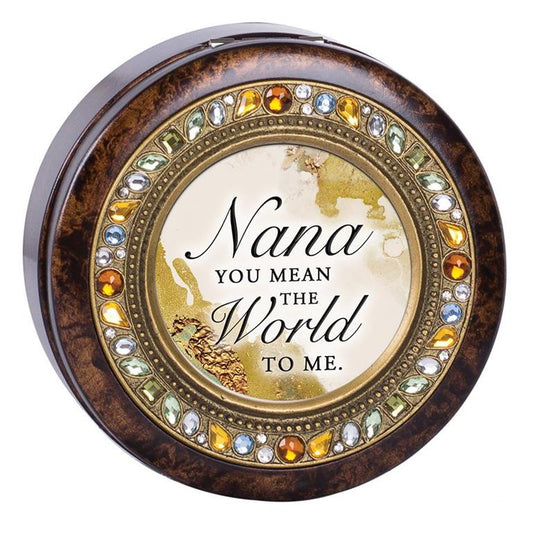 NANA ROUND JEWELED MUSICAL BOX