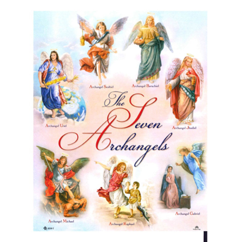 8 x 10 Poster of the Seven Archangels - AVAILABLE in ENGLISH or SPANISH