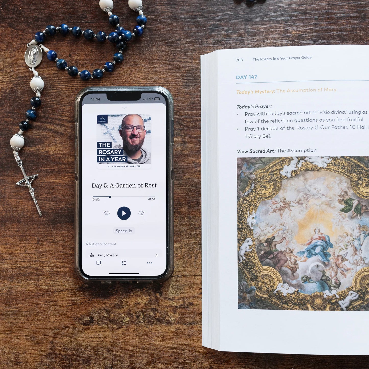 The Rosary in a Year Prayer Guide - by Fr. Mark-Mary Ames CFR