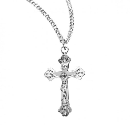 Flare tipped Sterling Silver Crucifix - 1819