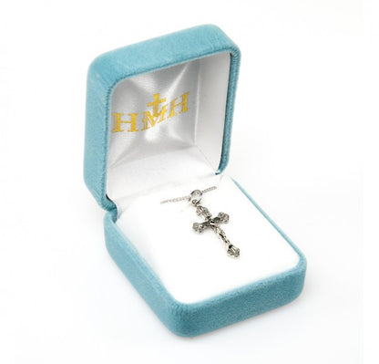 Flare tipped Sterling Silver Crucifix - 1819
