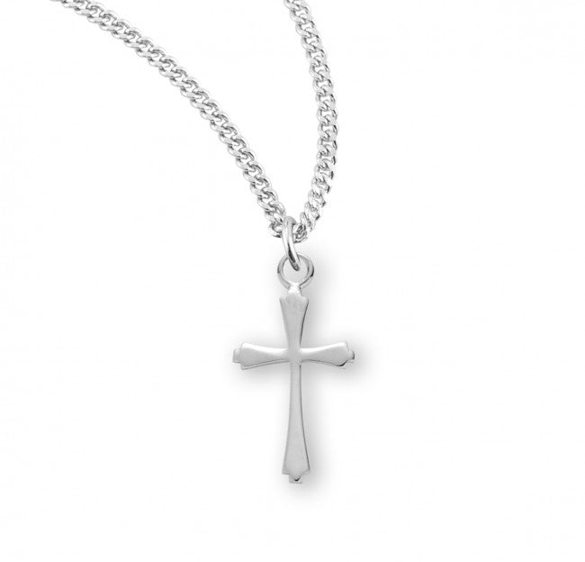 Taper End Cross, Sterling Silver - S3712